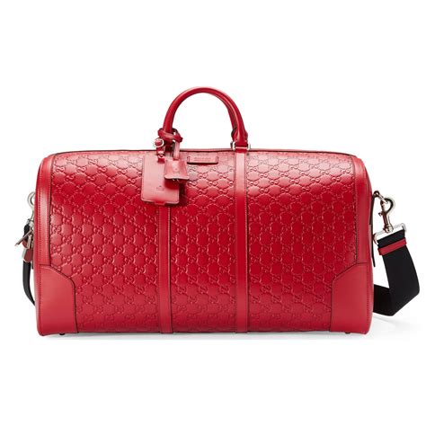 gucci red duffle bag|gucci duffle bags men's.